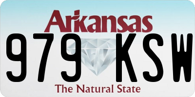 AR license plate 979KSW