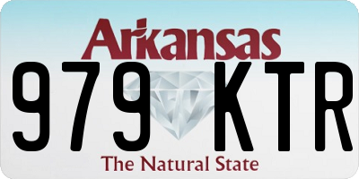 AR license plate 979KTR