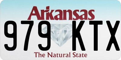 AR license plate 979KTX
