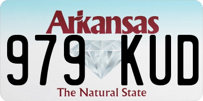 AR license plate 979KUD