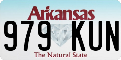AR license plate 979KUN
