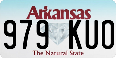 AR license plate 979KUO