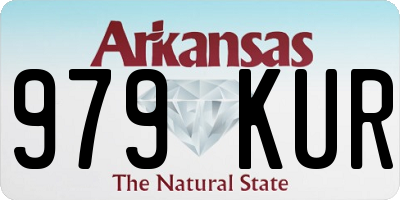 AR license plate 979KUR