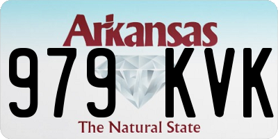 AR license plate 979KVK