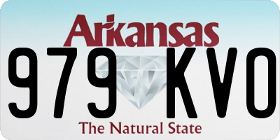 AR license plate 979KVO