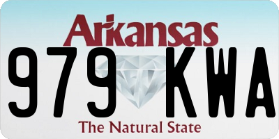 AR license plate 979KWA