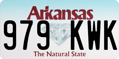 AR license plate 979KWK
