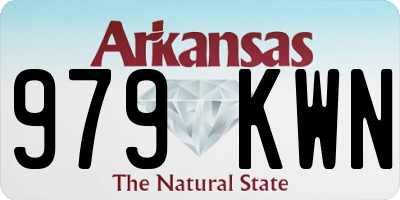 AR license plate 979KWN