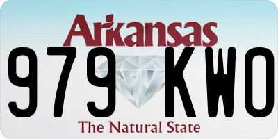 AR license plate 979KWO