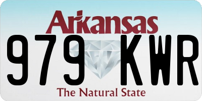 AR license plate 979KWR