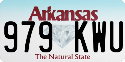 AR license plate 979KWU