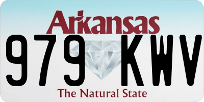 AR license plate 979KWV
