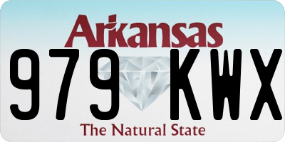 AR license plate 979KWX