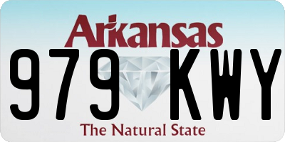 AR license plate 979KWY