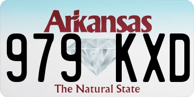 AR license plate 979KXD