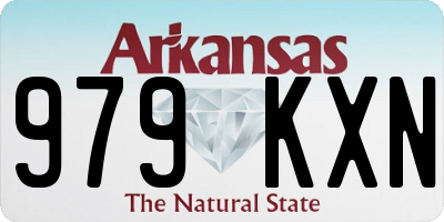 AR license plate 979KXN