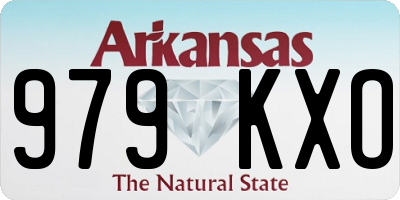 AR license plate 979KXO