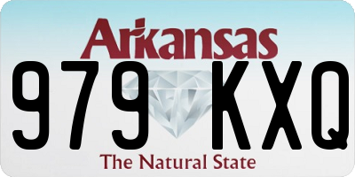 AR license plate 979KXQ