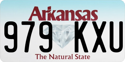 AR license plate 979KXU