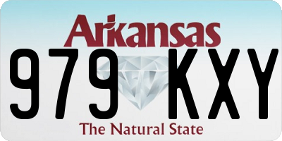 AR license plate 979KXY