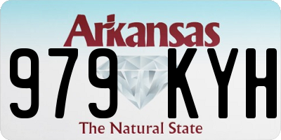 AR license plate 979KYH
