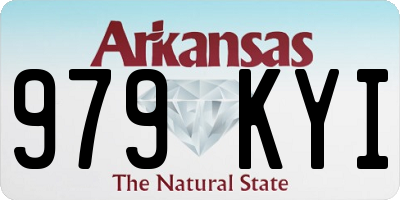 AR license plate 979KYI