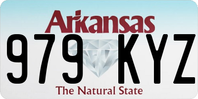 AR license plate 979KYZ
