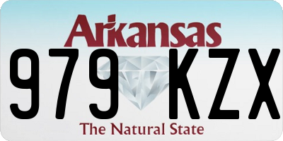 AR license plate 979KZX