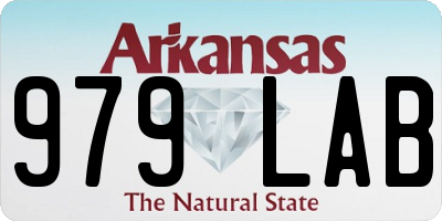 AR license plate 979LAB