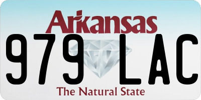 AR license plate 979LAC