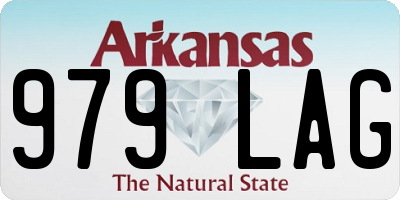 AR license plate 979LAG