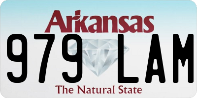AR license plate 979LAM