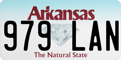 AR license plate 979LAN