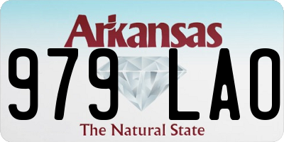 AR license plate 979LAO