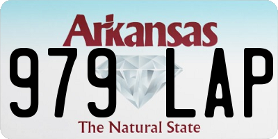 AR license plate 979LAP