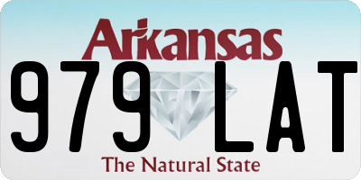 AR license plate 979LAT
