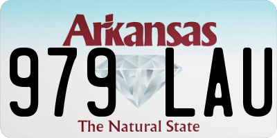 AR license plate 979LAU