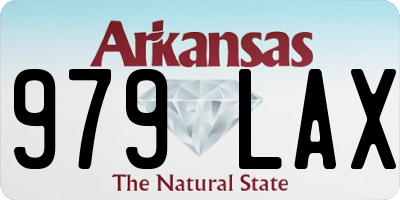 AR license plate 979LAX