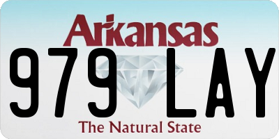 AR license plate 979LAY