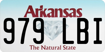 AR license plate 979LBI