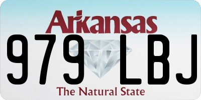 AR license plate 979LBJ