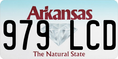 AR license plate 979LCD