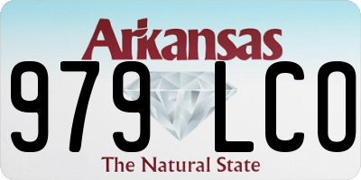 AR license plate 979LCO