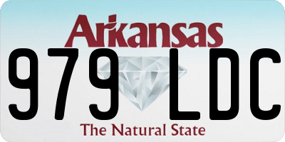 AR license plate 979LDC