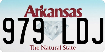 AR license plate 979LDJ