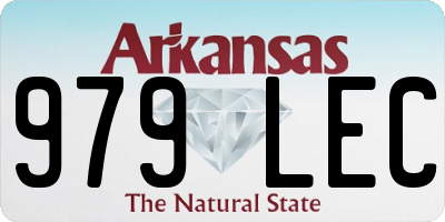 AR license plate 979LEC