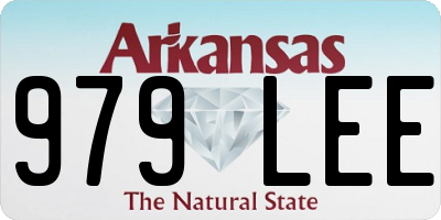 AR license plate 979LEE