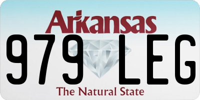 AR license plate 979LEG