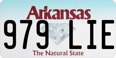 AR license plate 979LIE