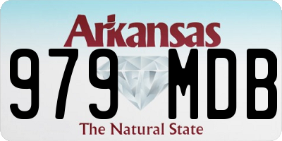 AR license plate 979MDB